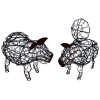 011 0822 Big Egg Basket Gold Pcs